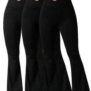 SHEIN Black Flare Pants